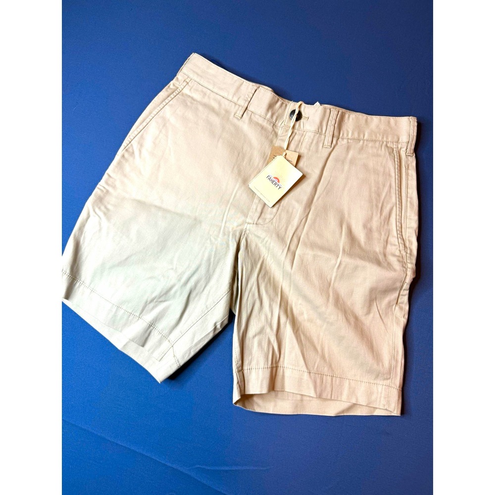 NWT Faherty Island Life Shorts Men's 28 Spring Khaki 8" Inseam